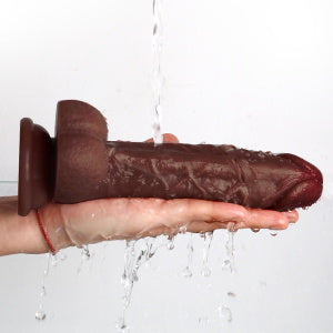 Sex Toys Dildo Realistic Silicone Dildo, Safety Material for Clitoral Vagina and Anal Stimulation with Strong Suction Cups, Sex Adult Toys for Women and Couple 7.8 Inch (Brown)