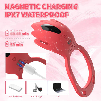 Adult Sex Toys Wearable Panty Vibrator,Female Sex Toy with 9 Vibration Modes,Vibrating Penis Ring Clitoral Stimulator,Couple Sex Toy with APP & Remote Control Vibrators for Women Men Sexual Pleasure